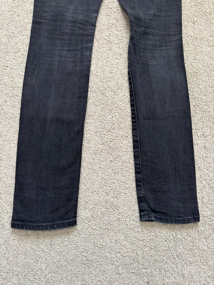 FW16 Saint Laurent by Hedi Slimane Black Faded D02 Denim Jeans