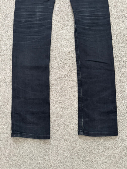 SS14 Saint Laurent by Hedi Slimane Black Washed D01 Denim Jeans