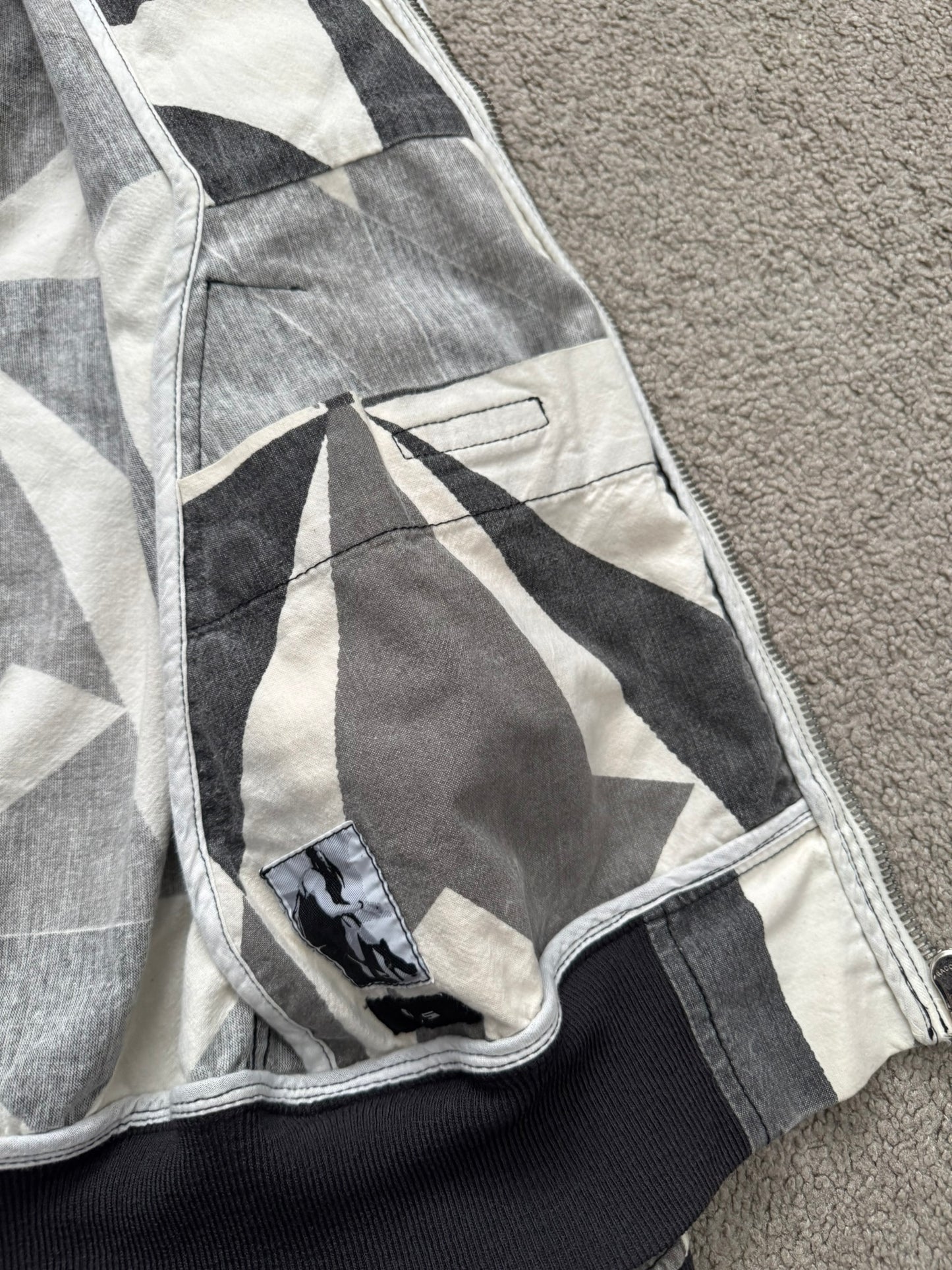 SS13 Rick Owens DRKSHDW "Island" Geo Camo Bomber Jacket