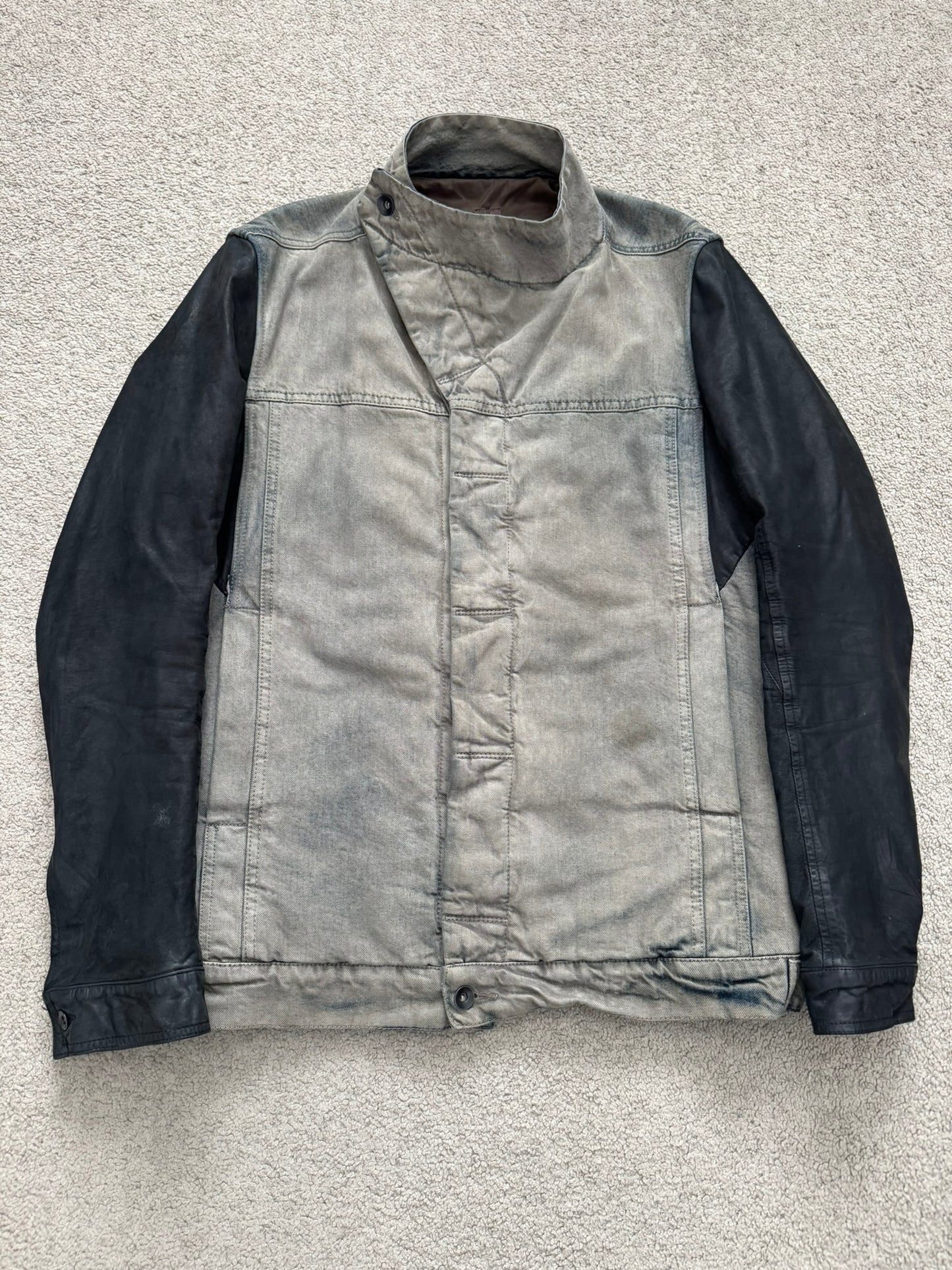 FW13 Rick Owens DRKSHDW Mineral Dust Slave Denim Jacket