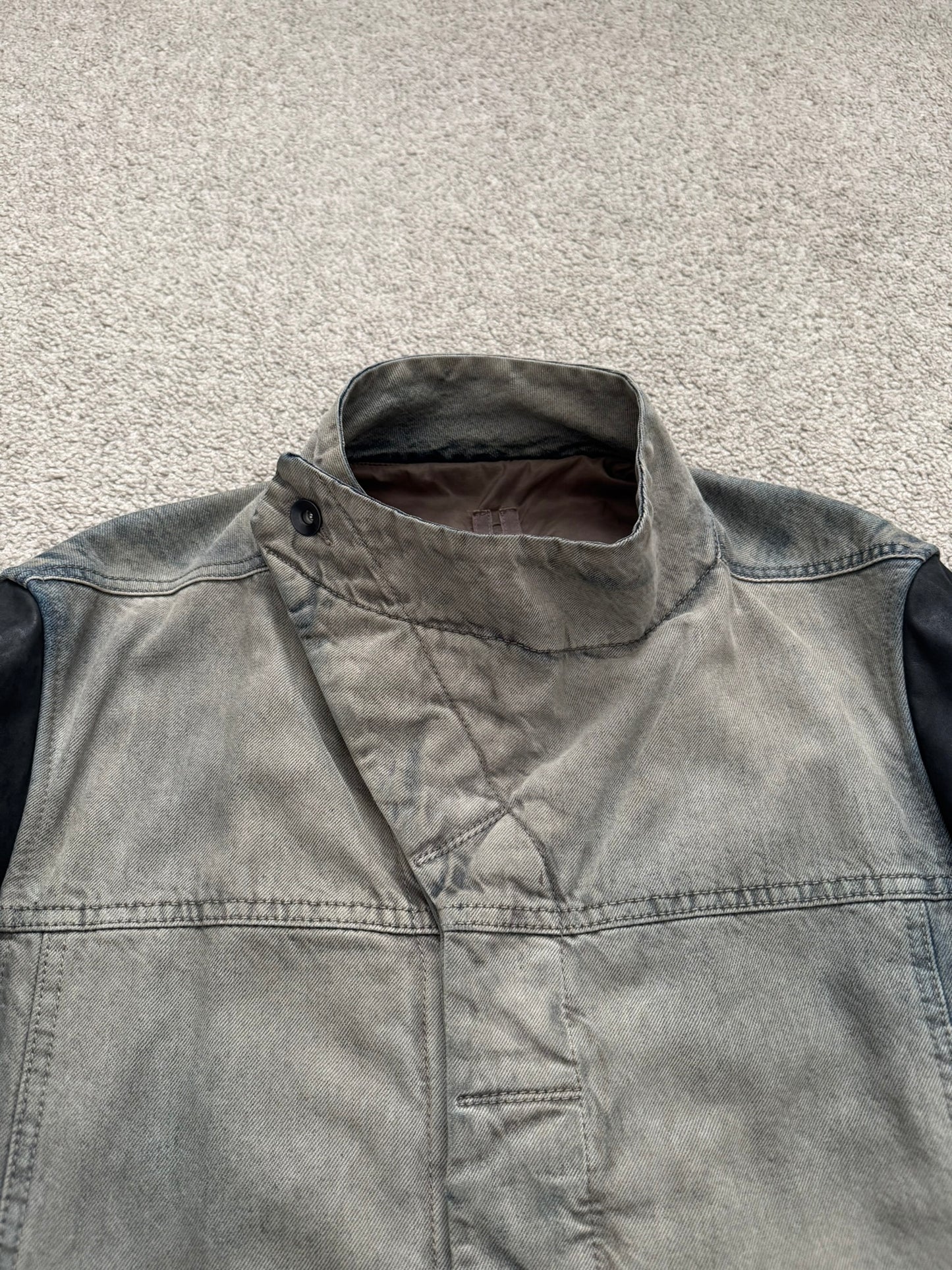 FW13 Rick Owens DRKSHDW Mineral Dust Slave Denim Jacket