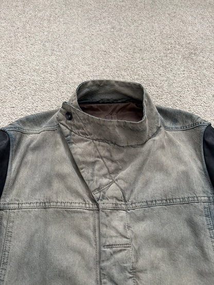 FW13 Rick Owens DRKSHDW Mineral Dust Slave Denim Jacket