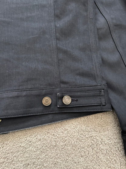 FW13 Saint Laurent by Hedi Slimane Black Trucker Denim Jacket