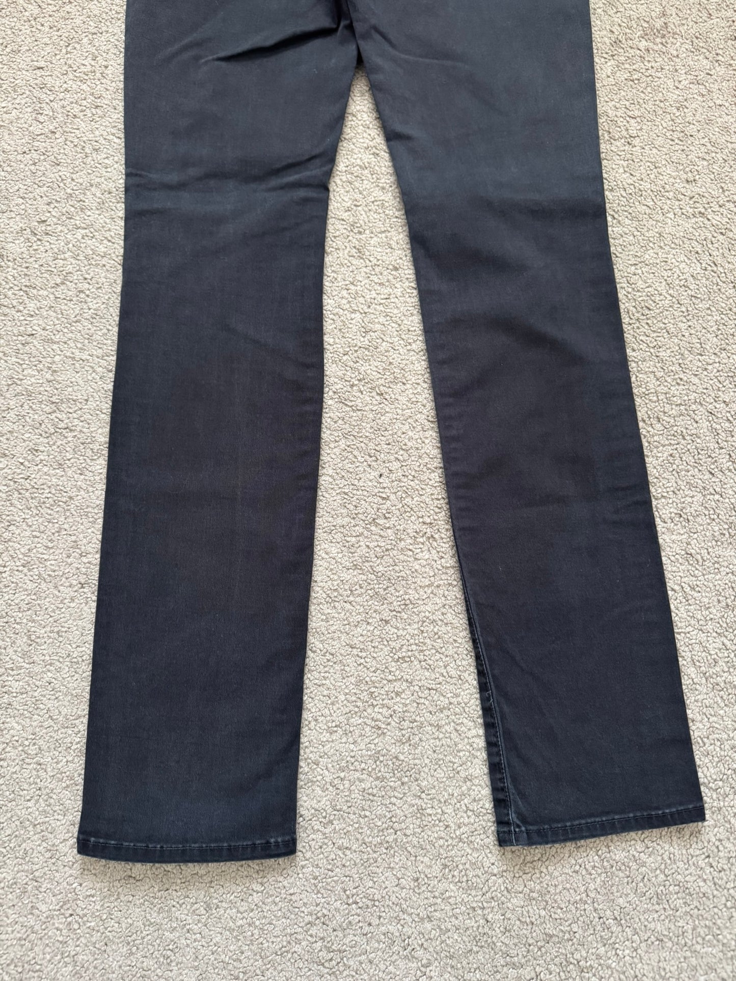 Swagger Knee Slit Skinny Black Denim Jeans