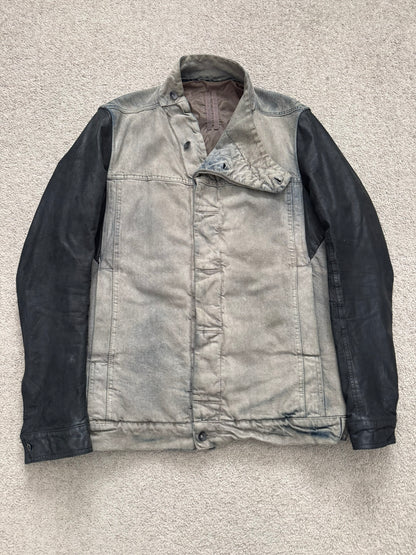 FW13 Rick Owens DRKSHDW Mineral Dust Slave Denim Jacket