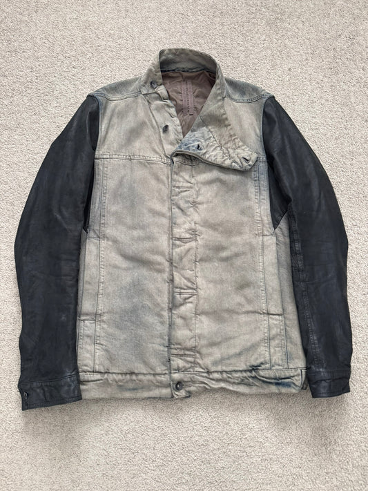 FW13 Rick Owens DRKSHDW Mineral Dust Slave Denim Jacket
