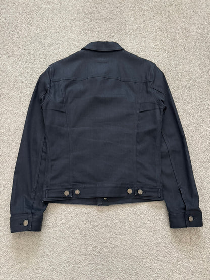 FW13 Saint Laurent by Hedi Slimane Black Trucker Denim Jacket