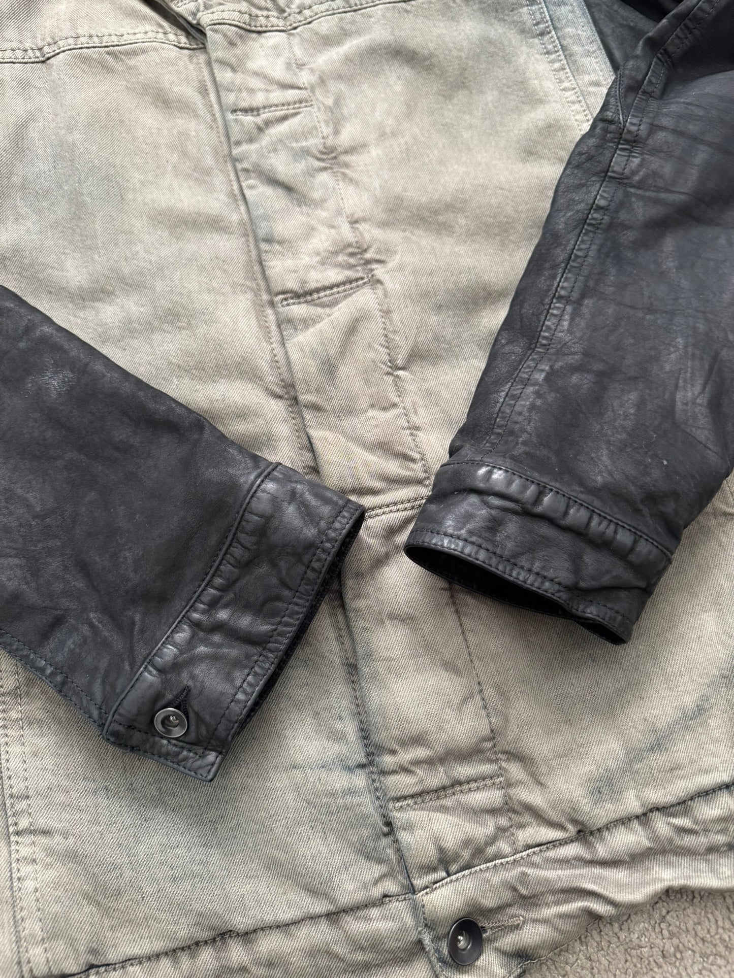 FW13 Rick Owens DRKSHDW Mineral Dust Slave Denim Jacket