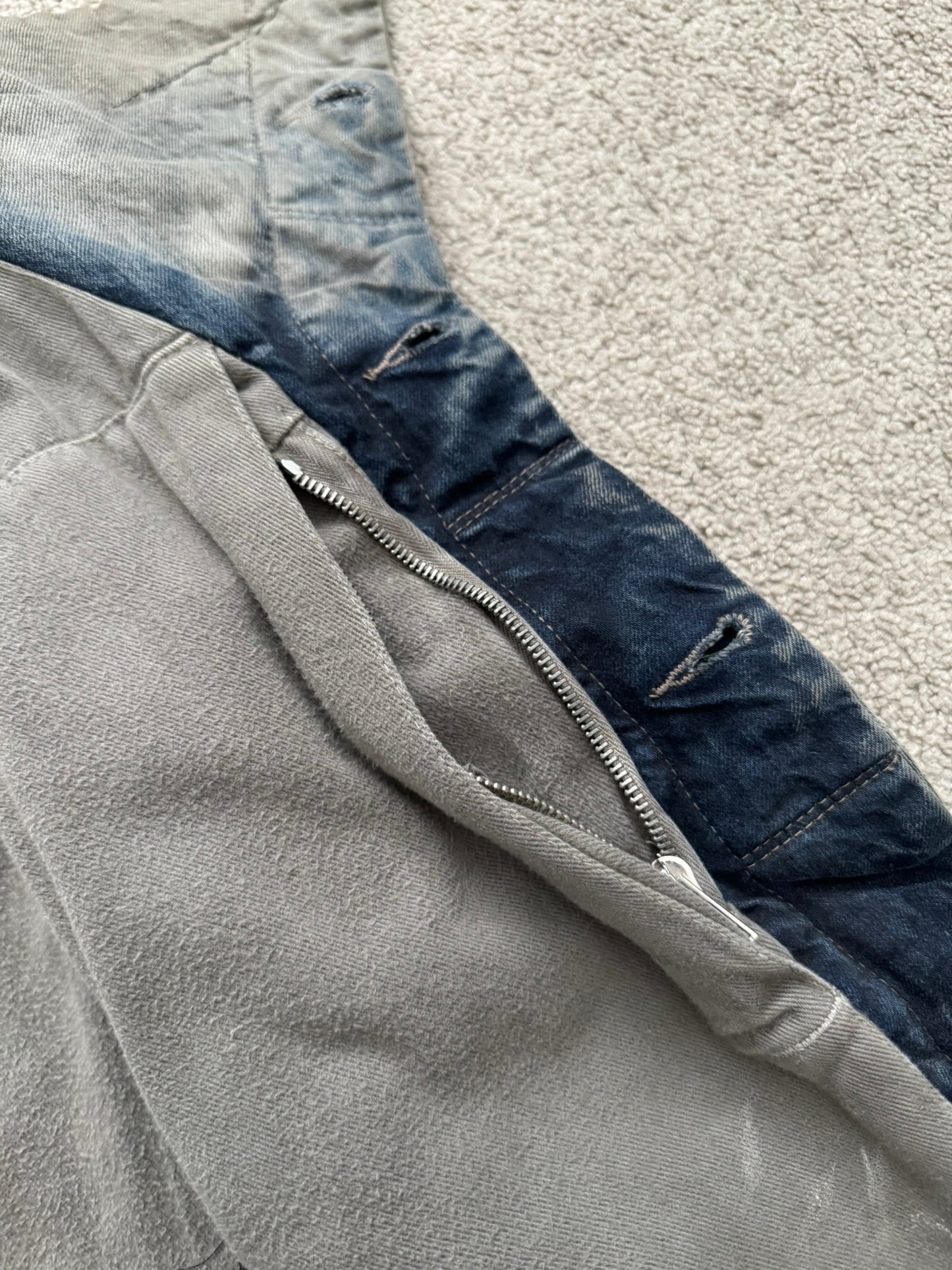 FW13 Rick Owens DRKSHDW Mineral Dust Slave Denim Jacket