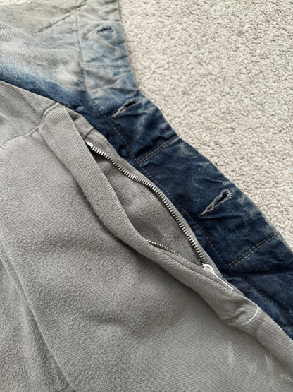 FW13 Rick Owens DRKSHDW Mineral Dust Slave Denim Jacket