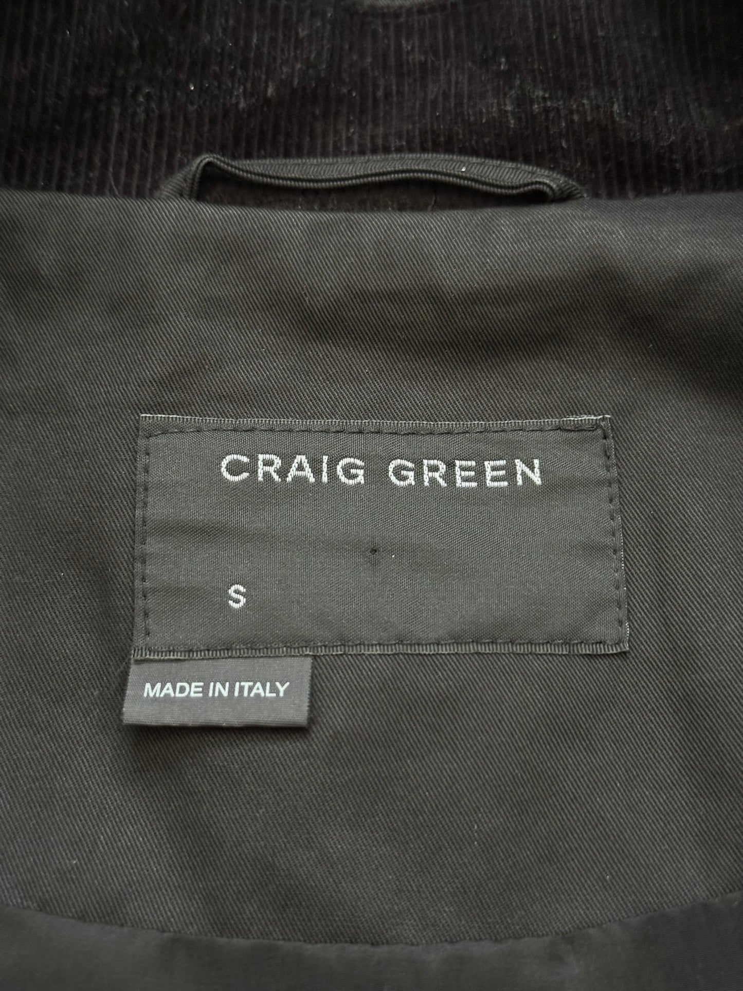 Craig Green White Laced Black Worker Jacket