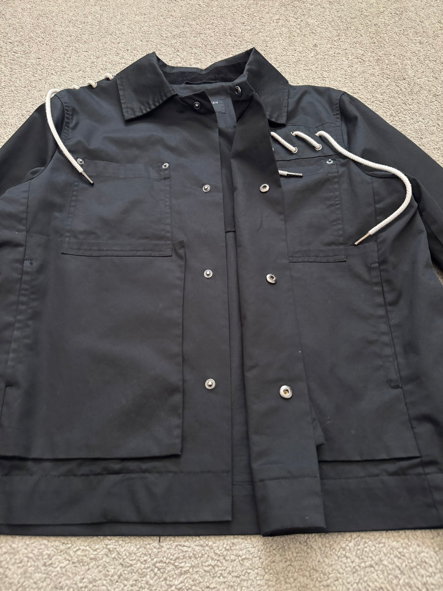 Craig Green White Laced Black Worker Jacket