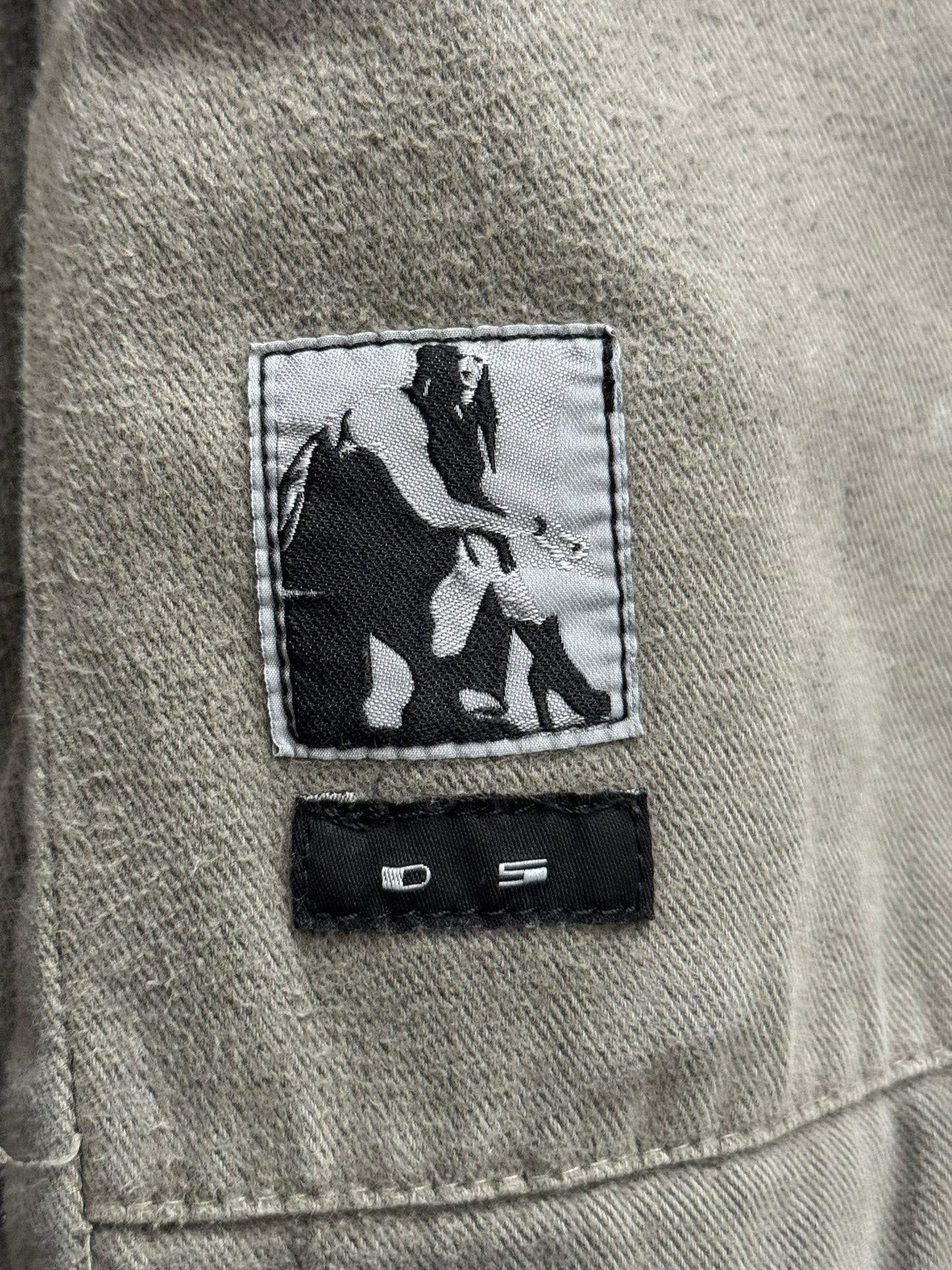 FW13 Rick Owens DRKSHDW Mineral Dust Slave Denim Jacket