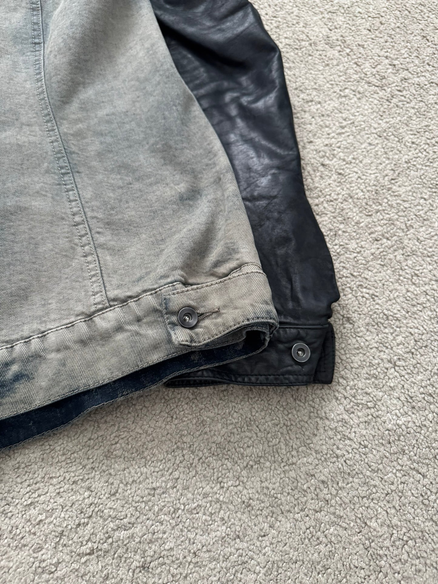 FW13 Rick Owens DRKSHDW Mineral Dust Slave Denim Jacket