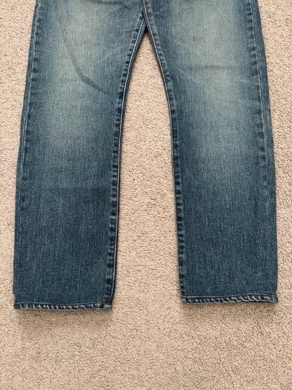 FW16 Saint Laurent by Hedi Slimane Blue Washed D01 Denim Jeans
