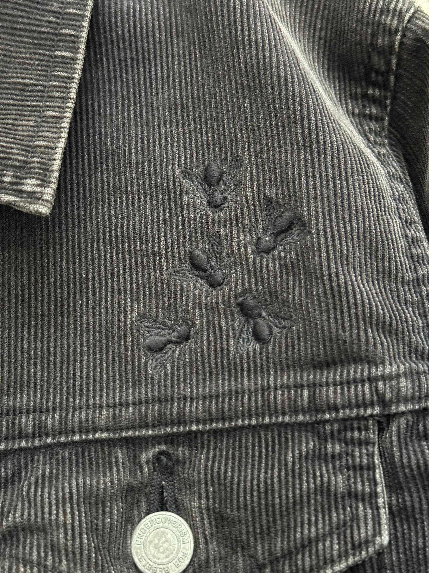 AW06 Undercover "Guru Guru" Bug Corduroy Trucker Jacket
