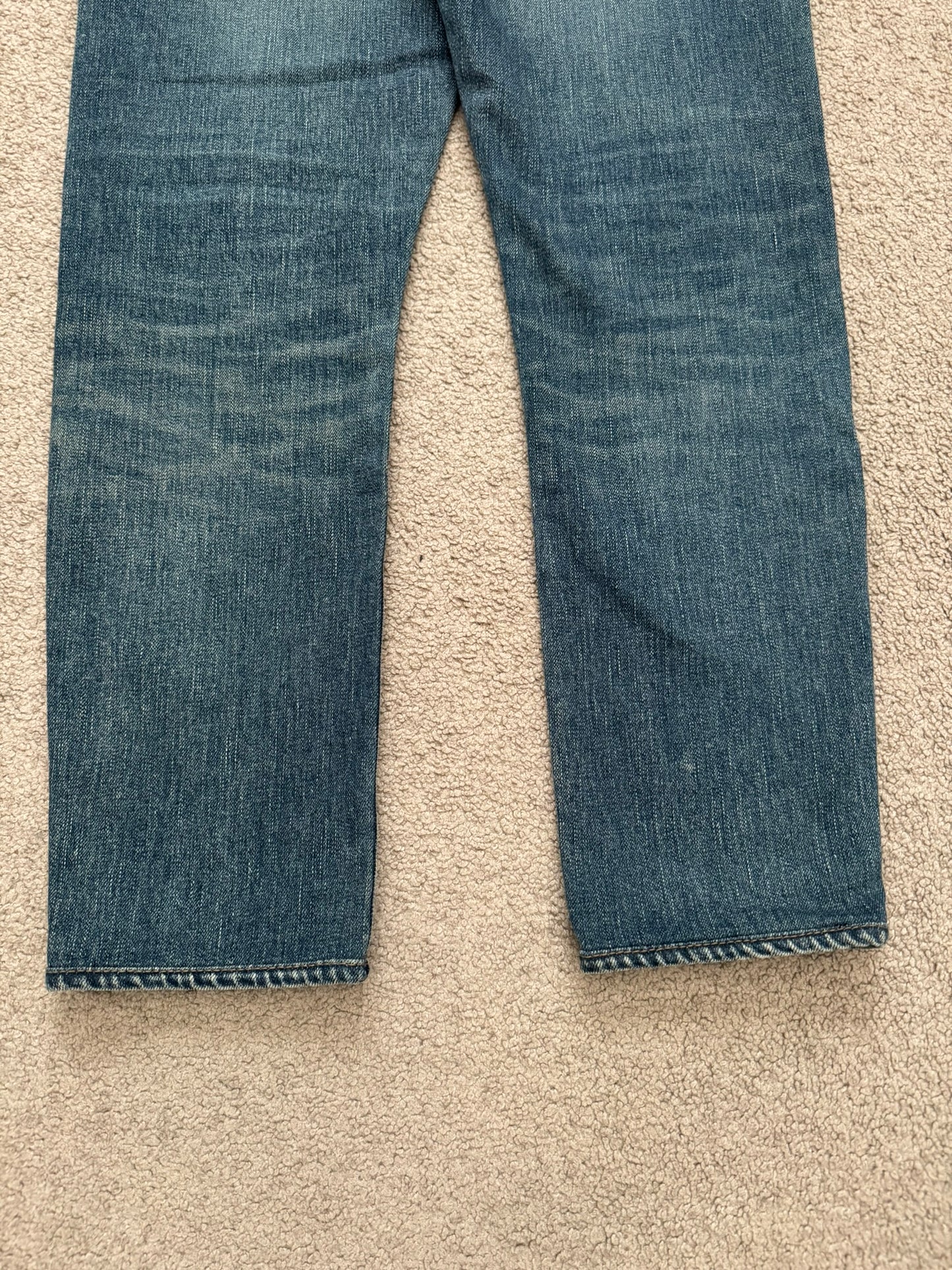 FW16 Saint Laurent by Hedi Slimane Blue Washed D01 Denim Jeans