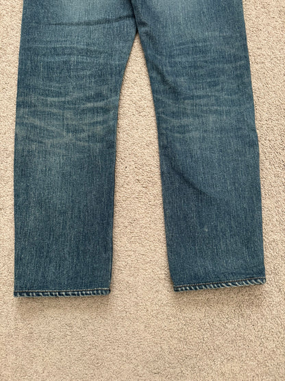 FW16 Saint Laurent by Hedi Slimane Blue Washed D01 Denim Jeans