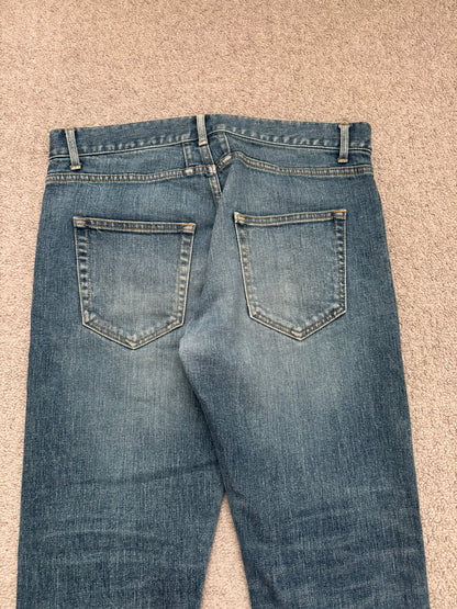 FW16 Saint Laurent by Hedi Slimane Blue Washed D01 Denim Jeans