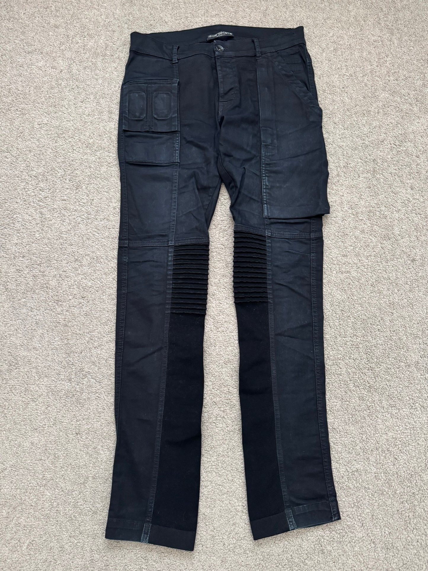 FW14 Rick Owens DRKSHDW Black Memphis Cut Biker Denim Jeans