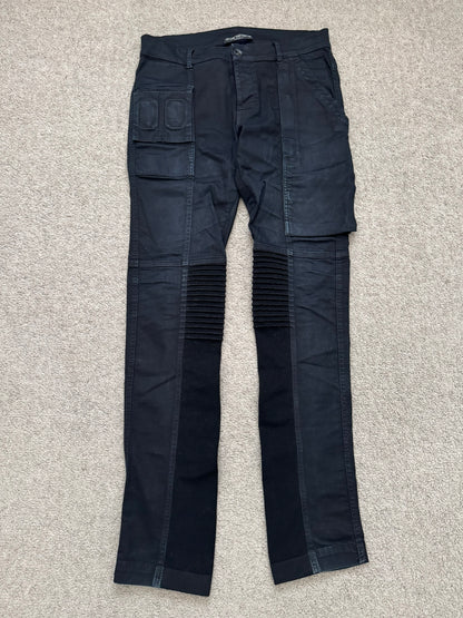 FW14 Rick Owens DRKSHDW Black Memphis Cut Biker Denim Jeans