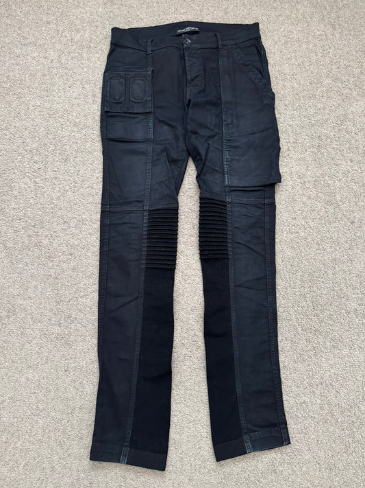 FW14 Rick Owens DRKSHDW Black Memphis Cut Biker Denim Jeans
