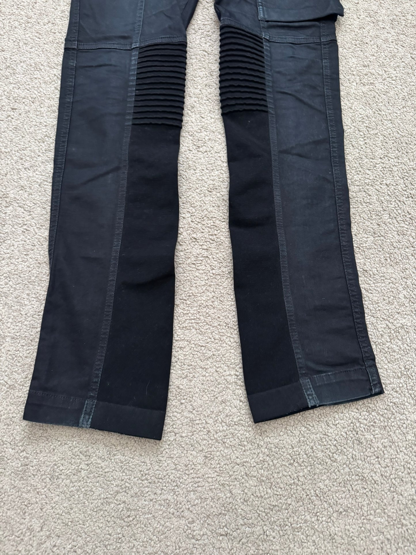 FW14 Rick Owens DRKSHDW Black Memphis Cut Biker Denim Jeans