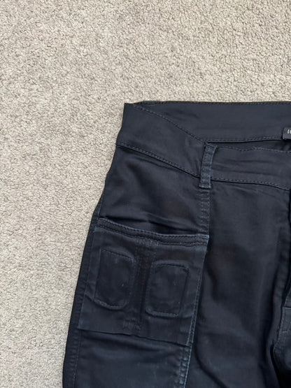 FW14 Rick Owens DRKSHDW Black Memphis Cut Biker Denim Jeans