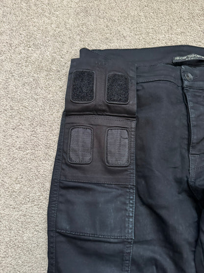 FW14 Rick Owens DRKSHDW Black Memphis Cut Biker Denim Jeans