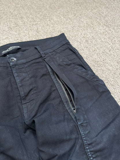 FW14 Rick Owens DRKSHDW Black Memphis Cut Biker Denim Jeans