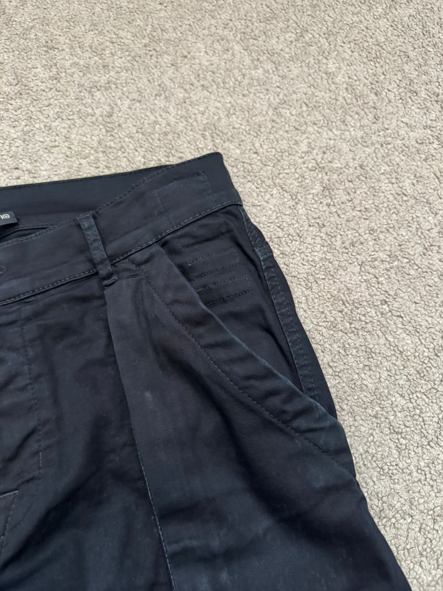 FW14 Rick Owens DRKSHDW Black Memphis Cut Biker Denim Jeans