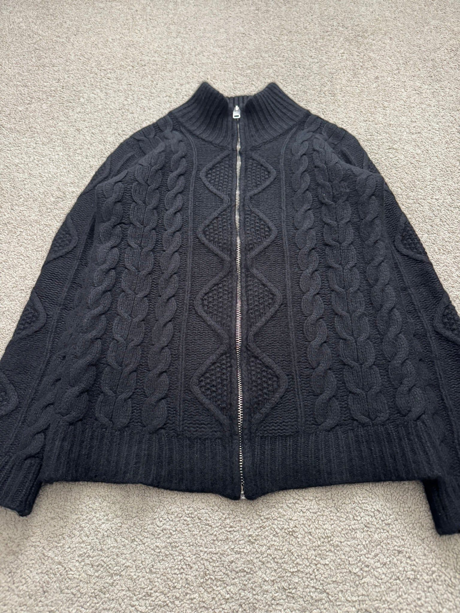 Dior Homme AW07 カッティングカーディガン エディ期 AW07 Dior Homme by Hedi Slimane Cashmere Drivers Knit – shoprokuz