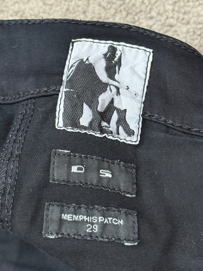 FW14 Rick Owens DRKSHDW Black Memphis Cut Biker Denim Jeans