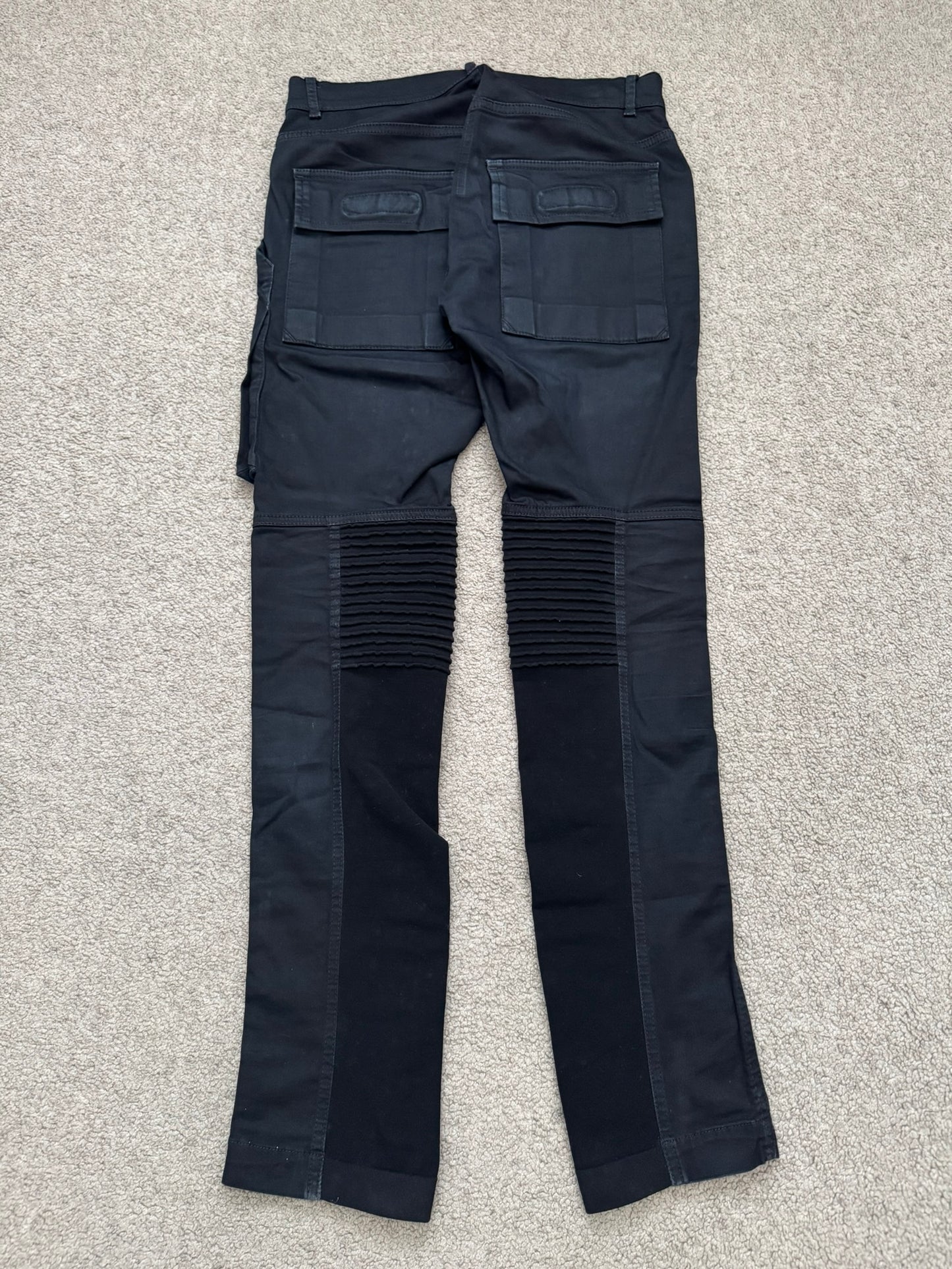 FW14 Rick Owens DRKSHDW Black Memphis Cut Biker Denim Jeans