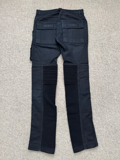 FW14 Rick Owens DRKSHDW Black Memphis Cut Biker Denim Jeans