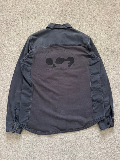AW11 Undercover "Antidevil Security" Skull Hybrid Army Shirt
