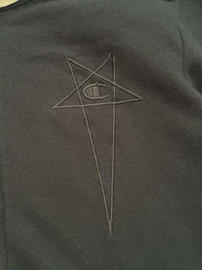 SS21 Rick Owens x Champion Pentagram Jason Zip Up Hoodie