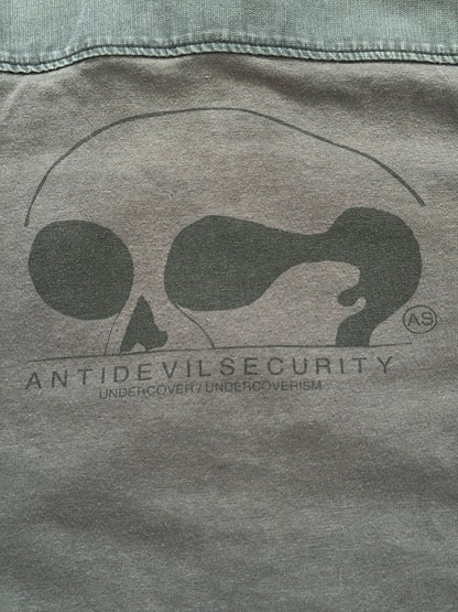 AW11 Undercover "Antidevil Security" Skull Hybrid Army Shirt