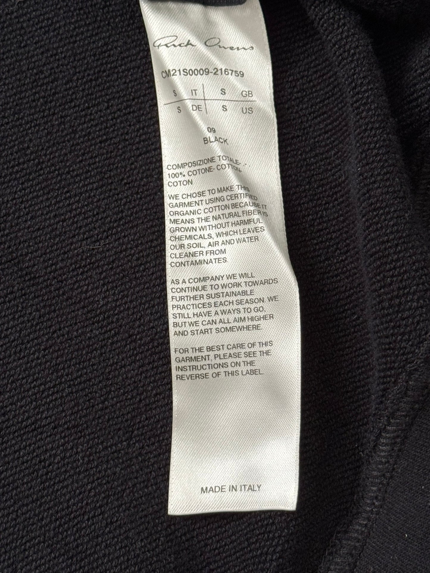 SS21 Rick Owens x Champion Pentagram Jason Zip Up Hoodie