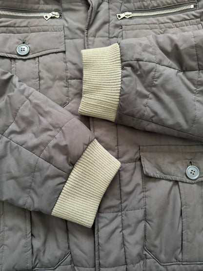 AW07 Undercover "Knit" Military Cargo Zipper Puffer Jacket