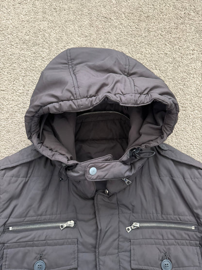 AW07 Undercover "Knit" Military Cargo Zipper Puffer Jacket