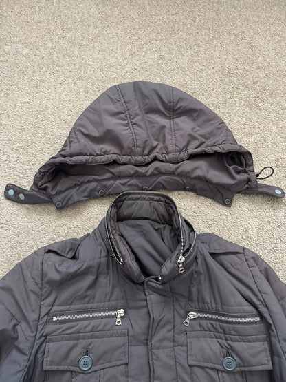 AW07 Undercover "Knit" Military Cargo Zipper Puffer Jacket