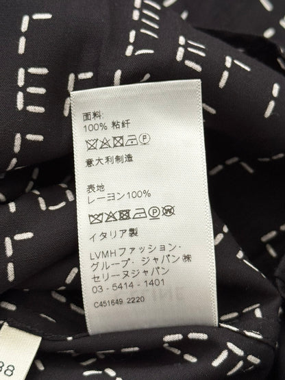 FW22 Celine by Hedi Slimane Analog Logo Monogram Button Up Shirt