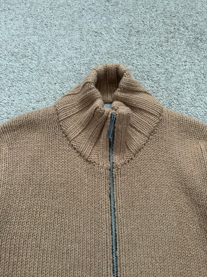 AW02 Dior Homme by Hedi Slimane "Reflexion" Zip Drivers Knit