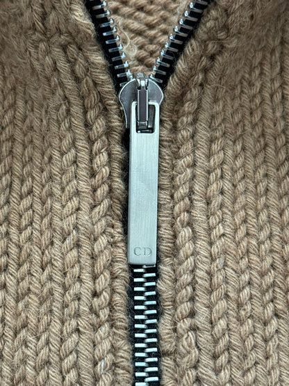 AW02 Dior Homme by Hedi Slimane "Reflexion" Zip Drivers Knit