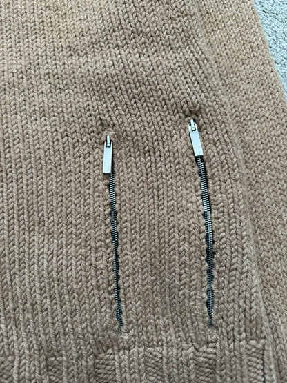 AW02 Dior Homme by Hedi Slimane "Reflexion" Zip Drivers Knit