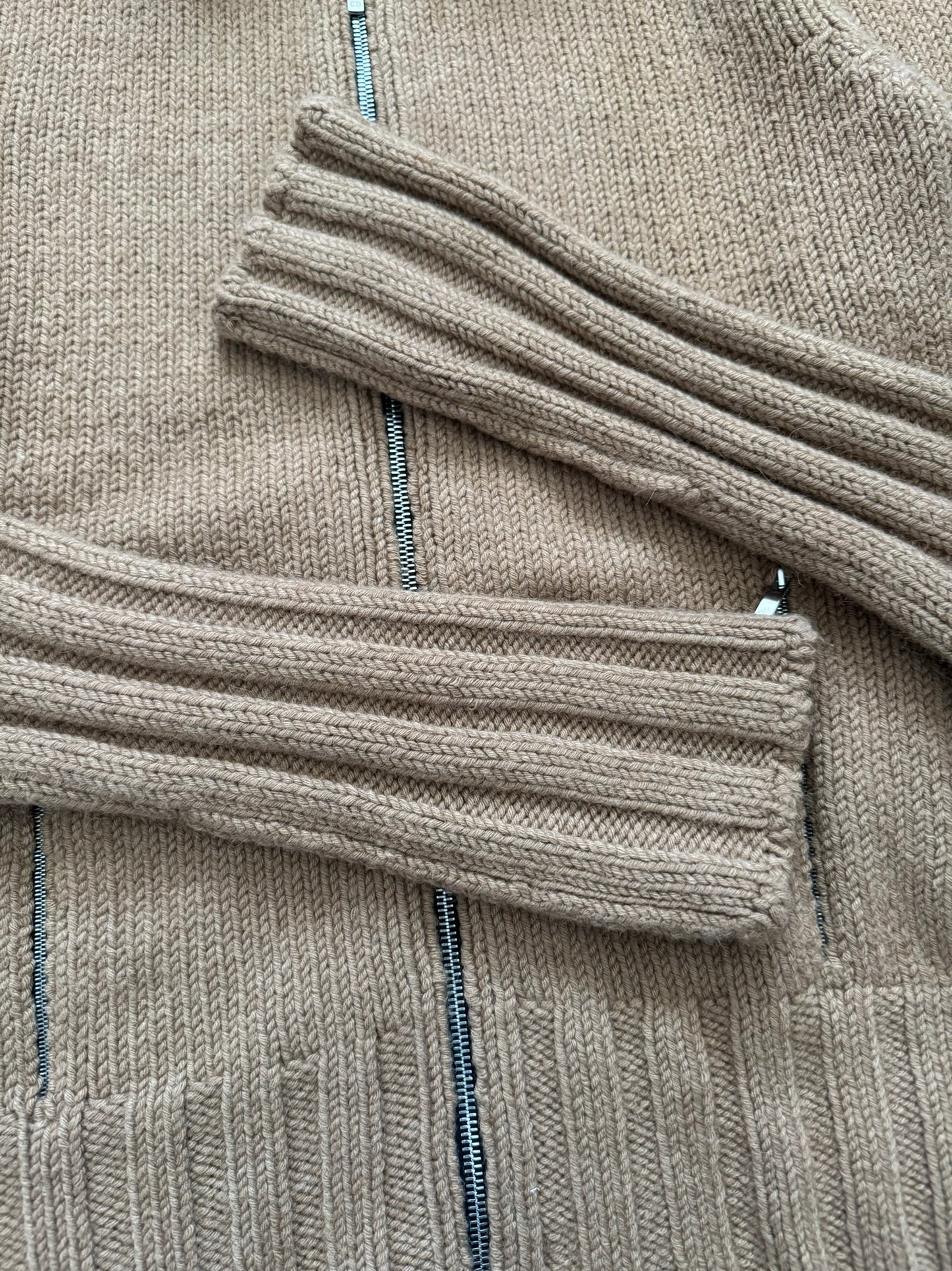 AW02 Dior Homme by Hedi Slimane "Reflexion" Zip Drivers Knit