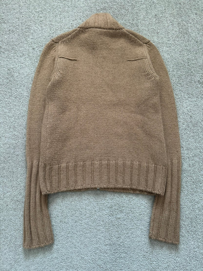 AW02 Dior Homme by Hedi Slimane "Reflexion" Zip Drivers Knit