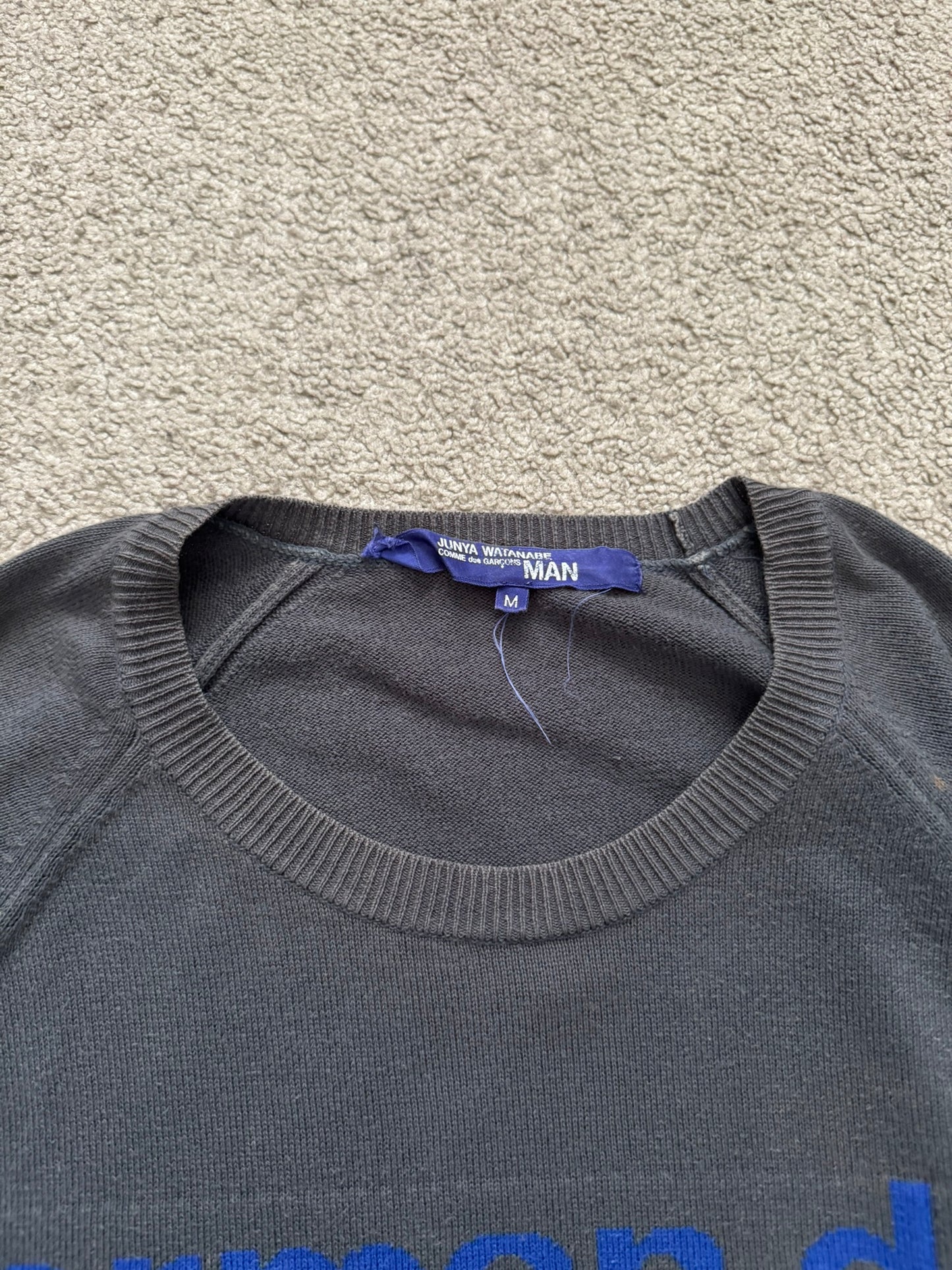 SS02 Junya Watanabe German Dog Pullover Knitted Sweater