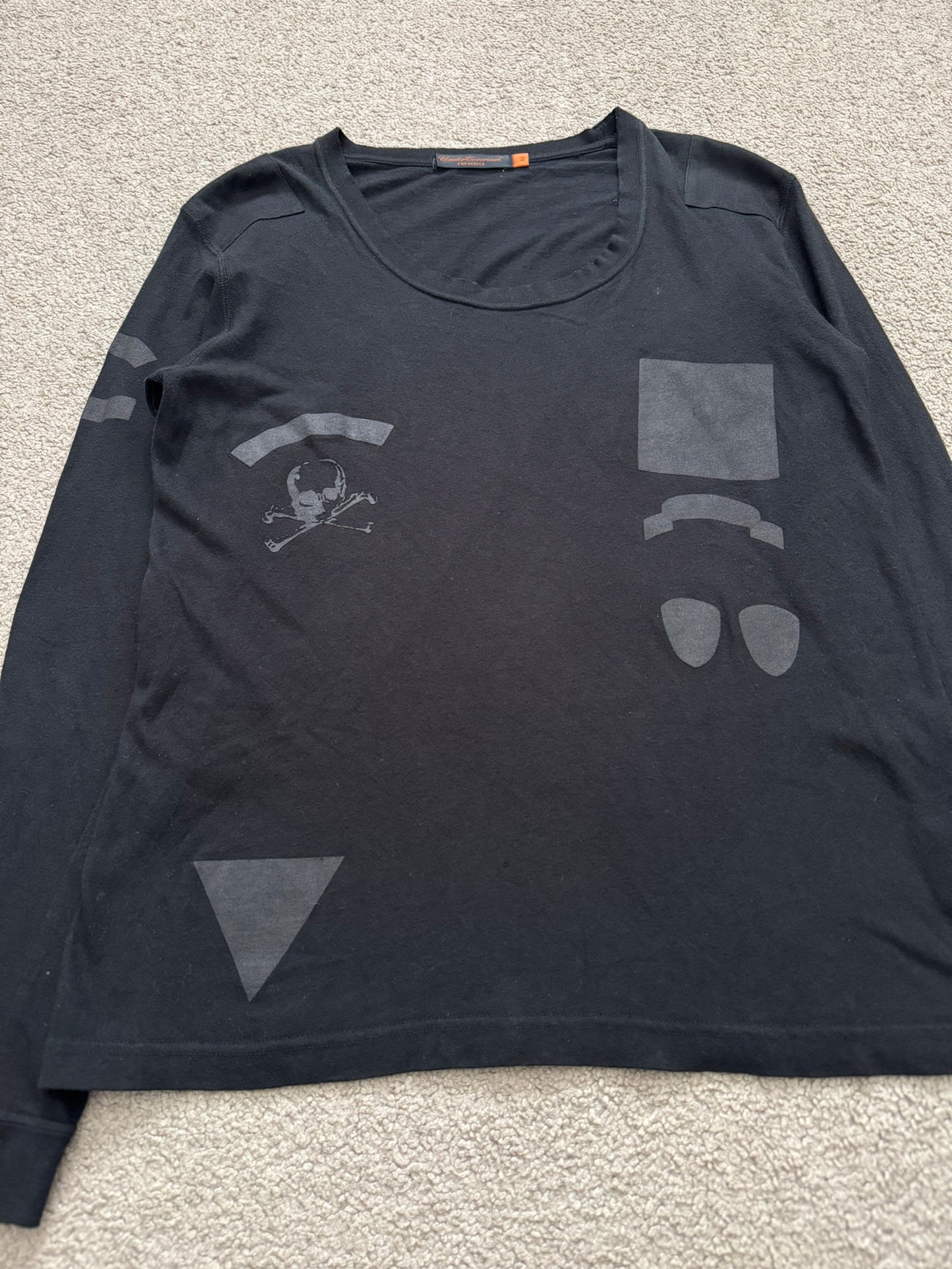 AW05 Undercover "Arts & Crafts" Emblem Patch Long Sleeve T Shirt